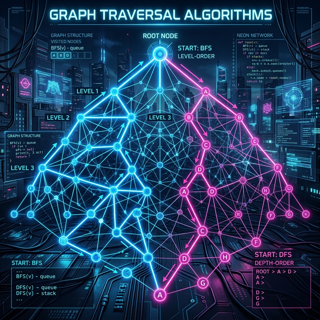 Demystifying Graph Traversals: A Visual Guide to BFS and DFS with Real-World Analogies